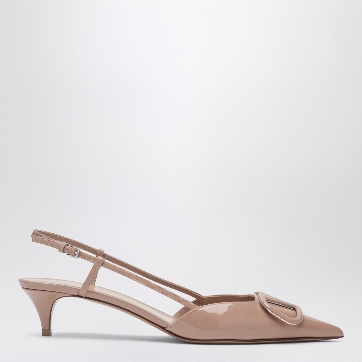 Valentino Garavani Vlogo Signature Slingback Pumps Pink In Patent Leather Women VALENTINO GARAVANI