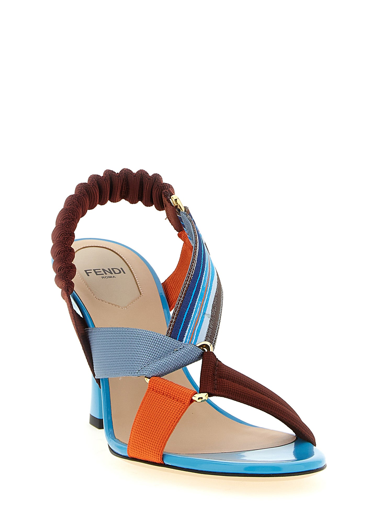 Fendi Women 'Colibrì' Sandals With Woven Ribbons FENDI