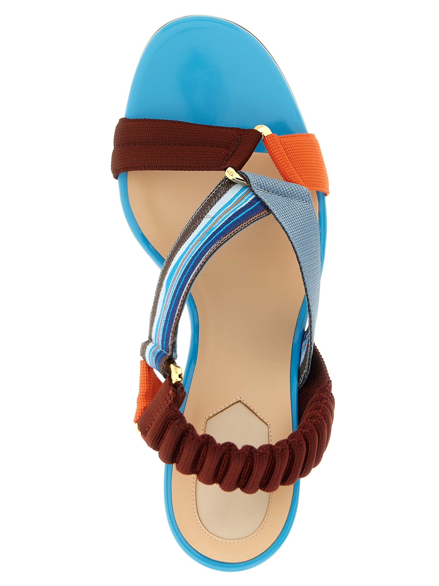 Fendi Women 'Colibrì' Sandals With Woven Ribbons FENDI