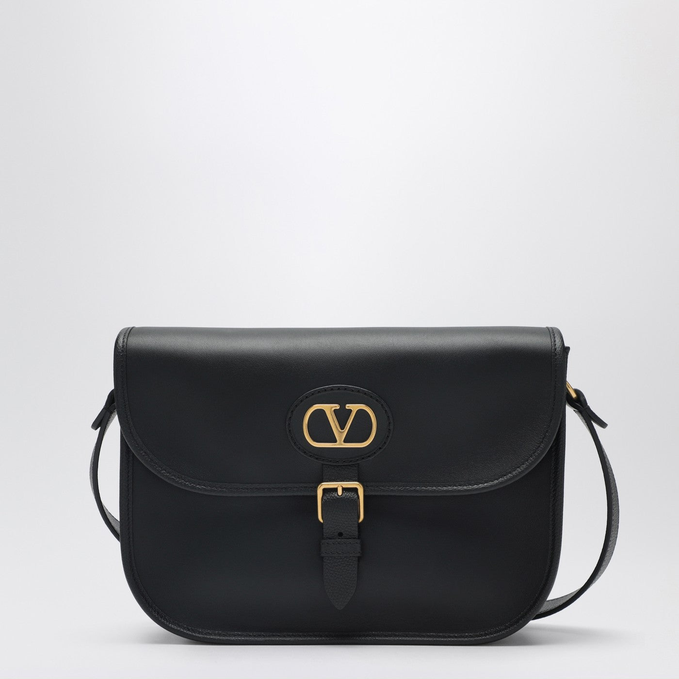 Valentino Garavani Antibes Black Leather Crossbody Bag Men VALENTINO GARAVANI