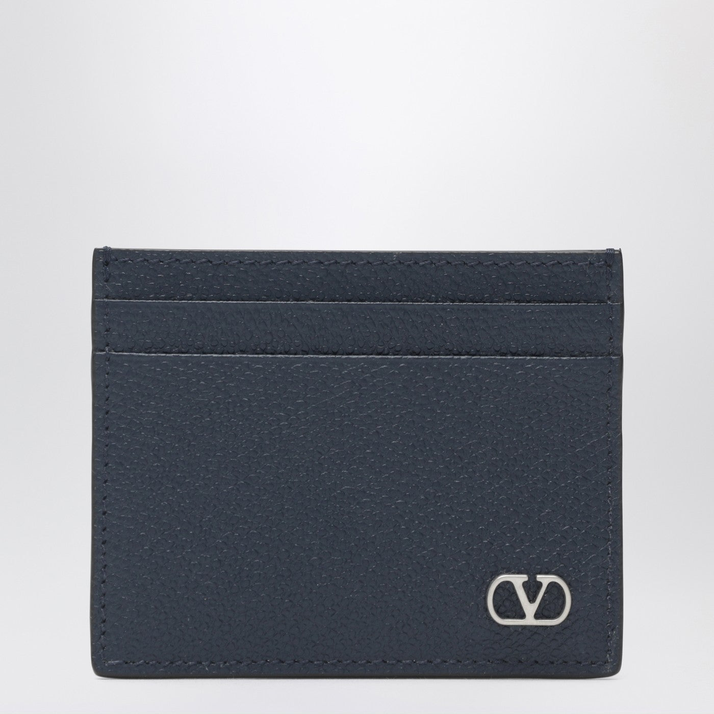 Valentino Garavani Vlogo Signature Blue Card Holder Men VALENTINO GARAVANI