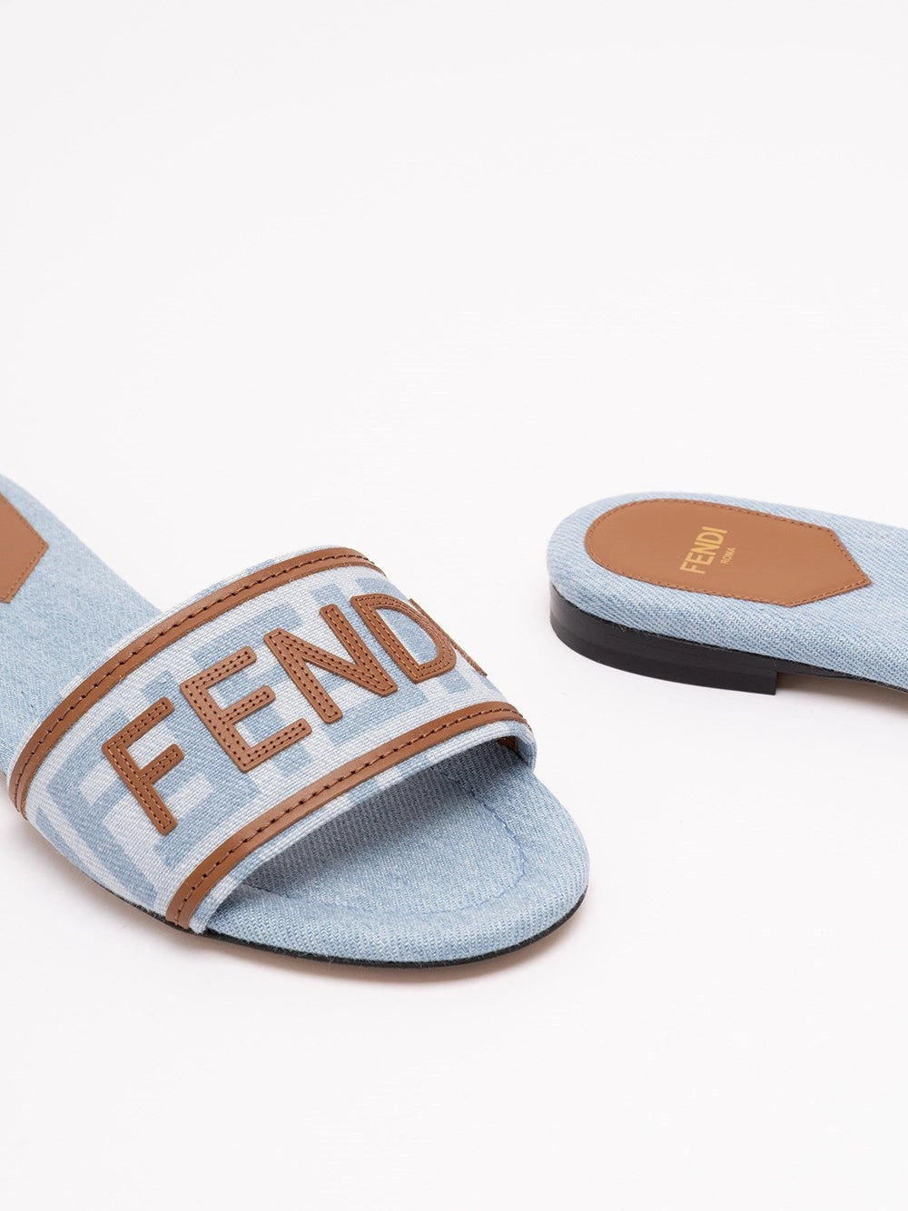 Fendi Women Denim Slides FENDI