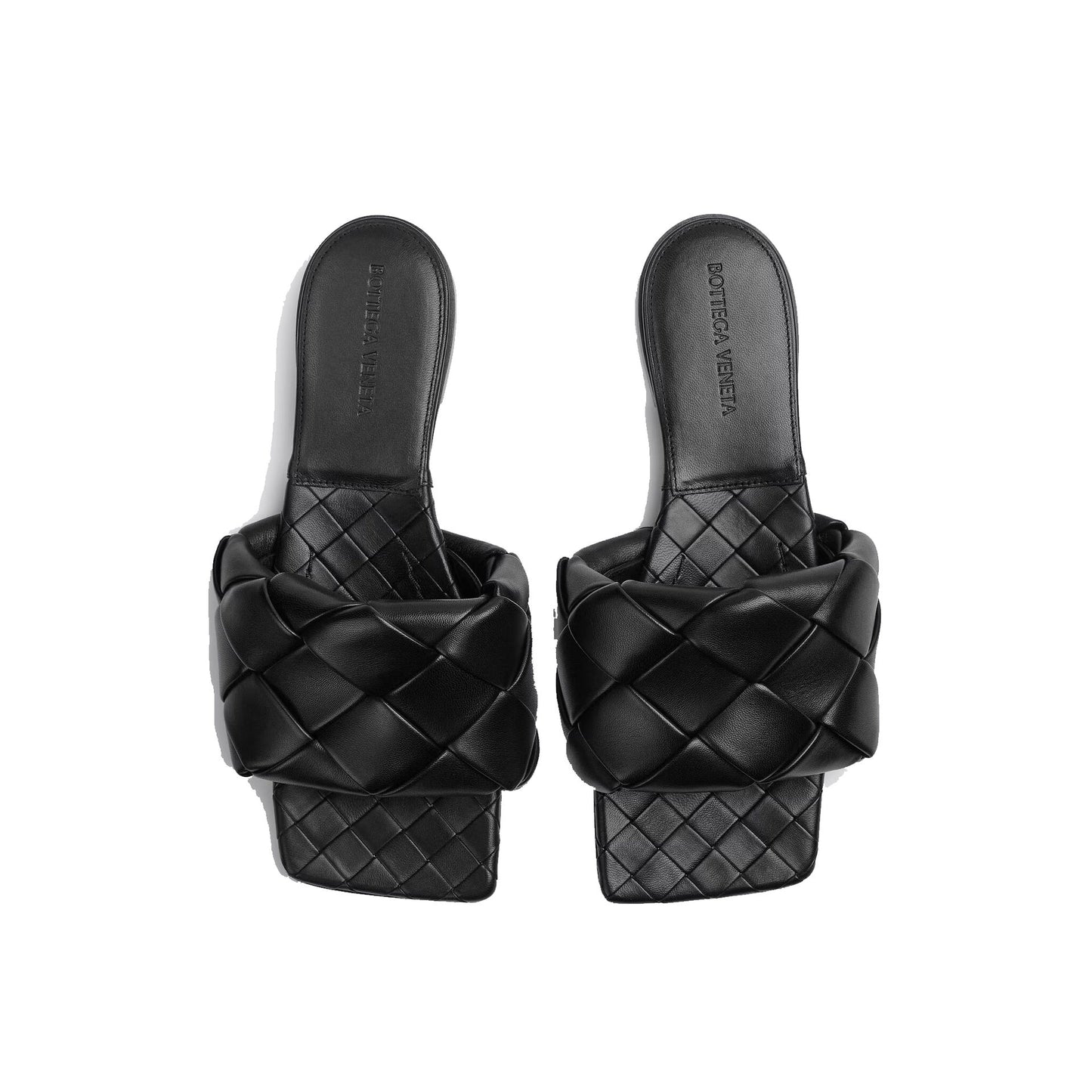 Bottega Veneta Intrecciato Leather Flat Sandals Women BOTTEGA VENETA