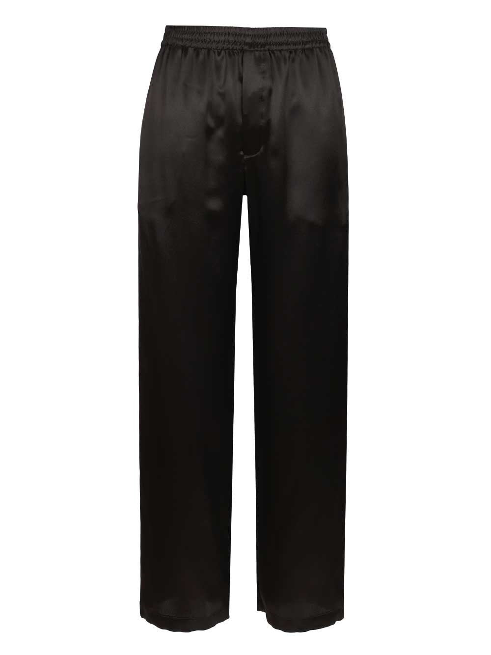 Saint Laurent Women Silk Satin Trousers SAINT LAURENT