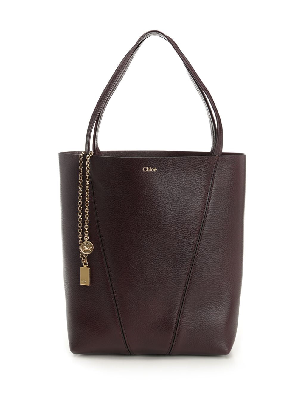 Chloe' Women Chloé Spin Large Hammered Leather Tote Bag CHLOE