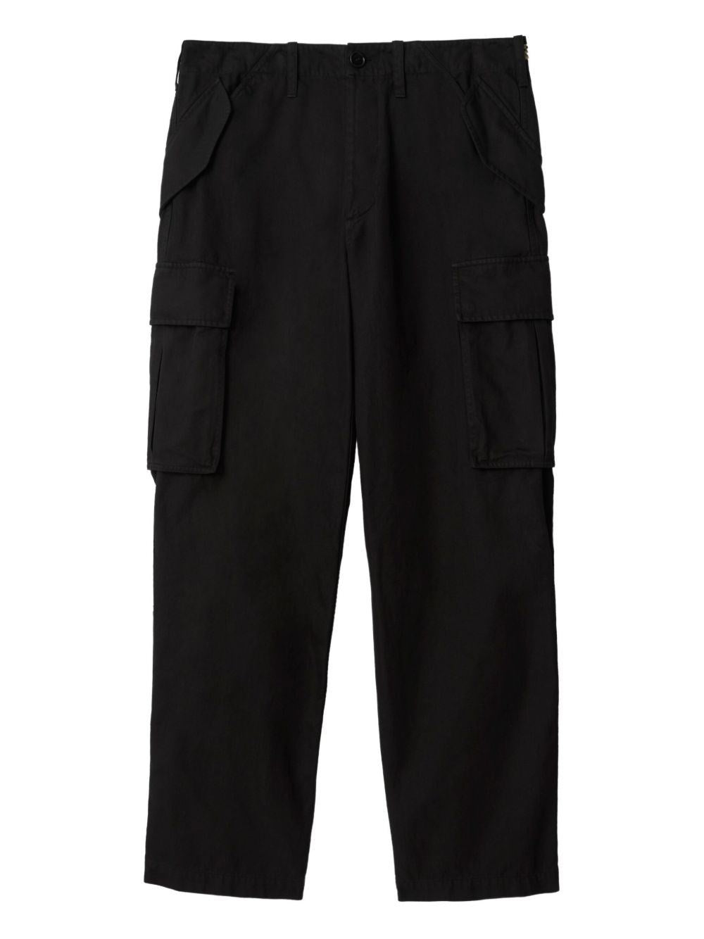 Burberry Men Cargo Trousers Crafted From Cotton Twill BURBERRY