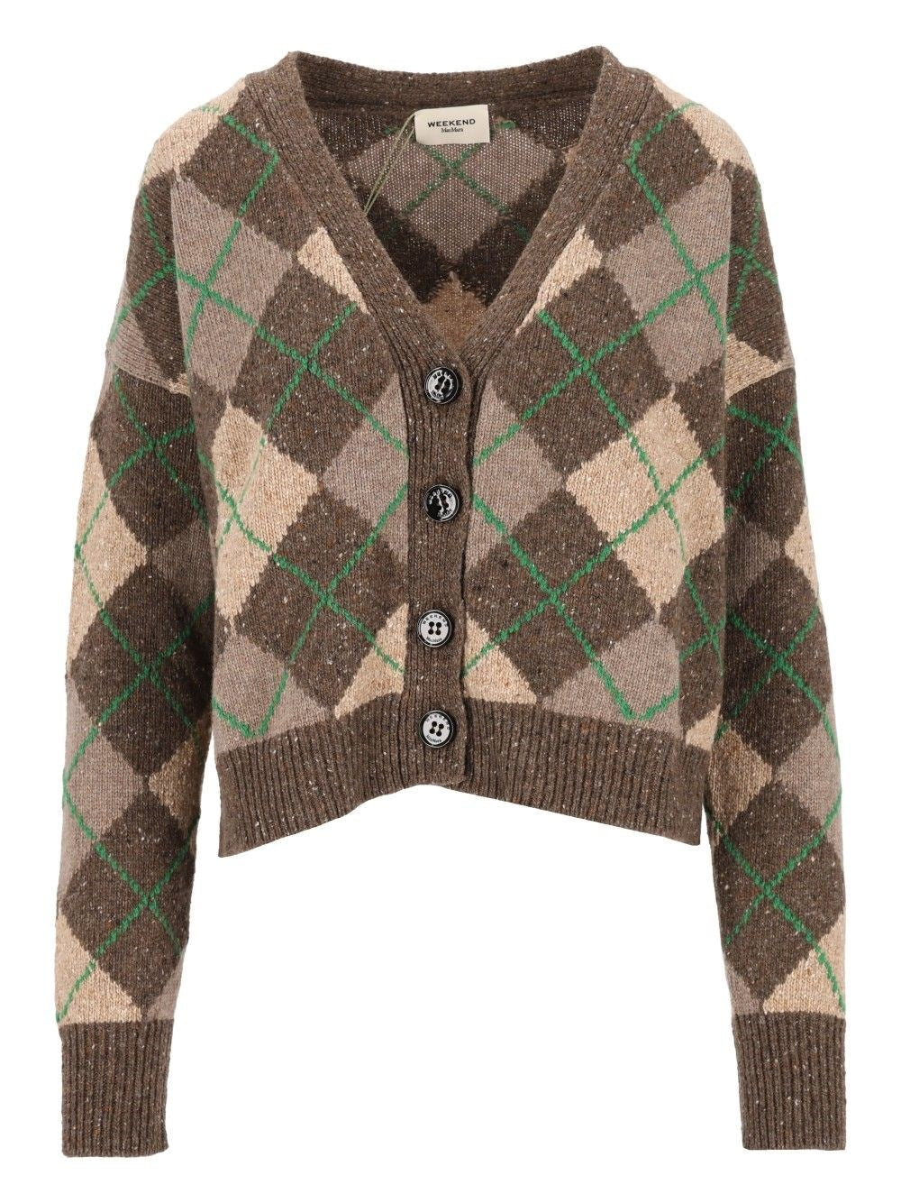 Weekend Max Mara Women "Argyle" Cardigan WEEKEND MAX MARA