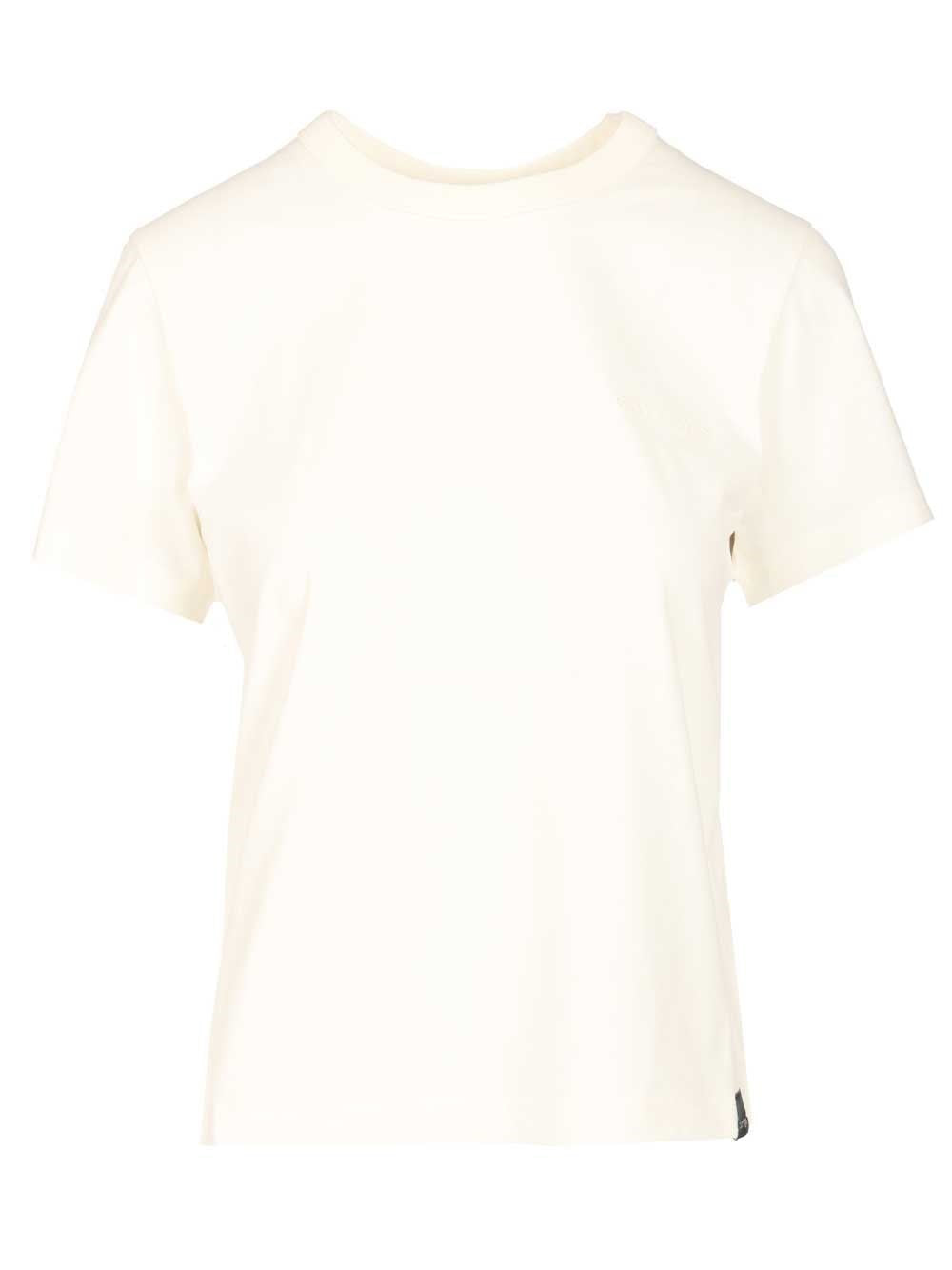 Courreges Women T-Shirt Embroidered Logo COURREGES