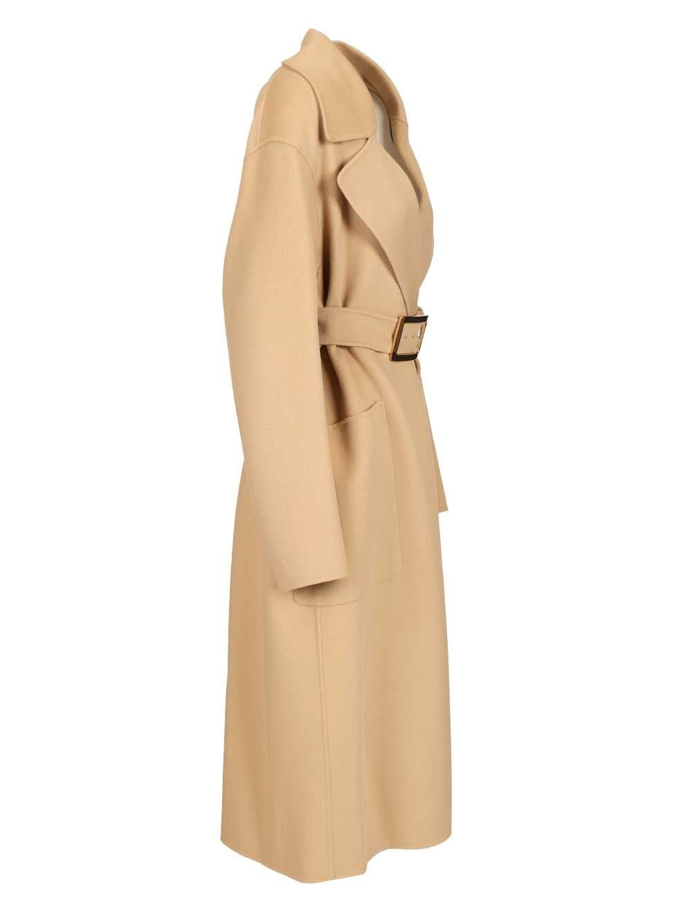 Sportmax Women Pure Wool Dressing Gown Coat SPORTMAX