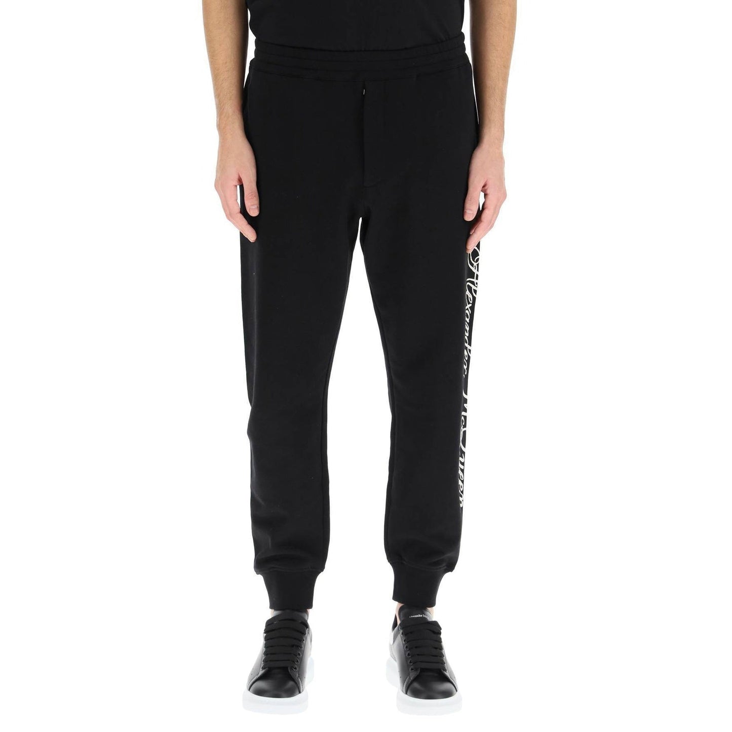 Alexander Mcqueen Logo Cotton Pants Men ALEXANDER MCQUEEN