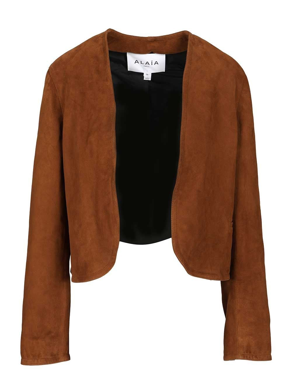 Alaïa Women Short Suede Blazer ALAIA
