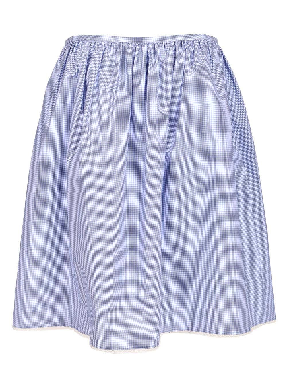Miu Miu Women Gingham Skirt MIU MIU