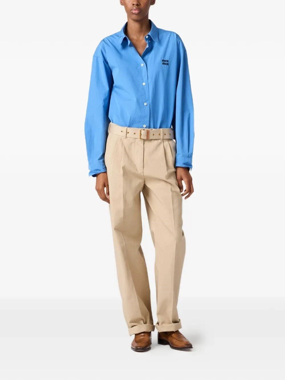 Miu Miu Women Gabardine Pants MIU MIU