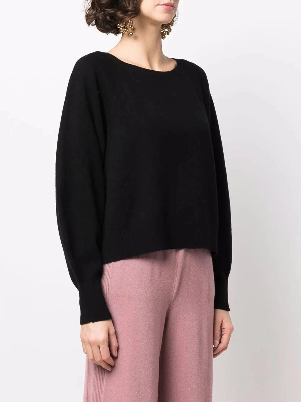 Alberta Ferretti Women V-Neck Ruffled Sweater ALBERTA FERRETTI