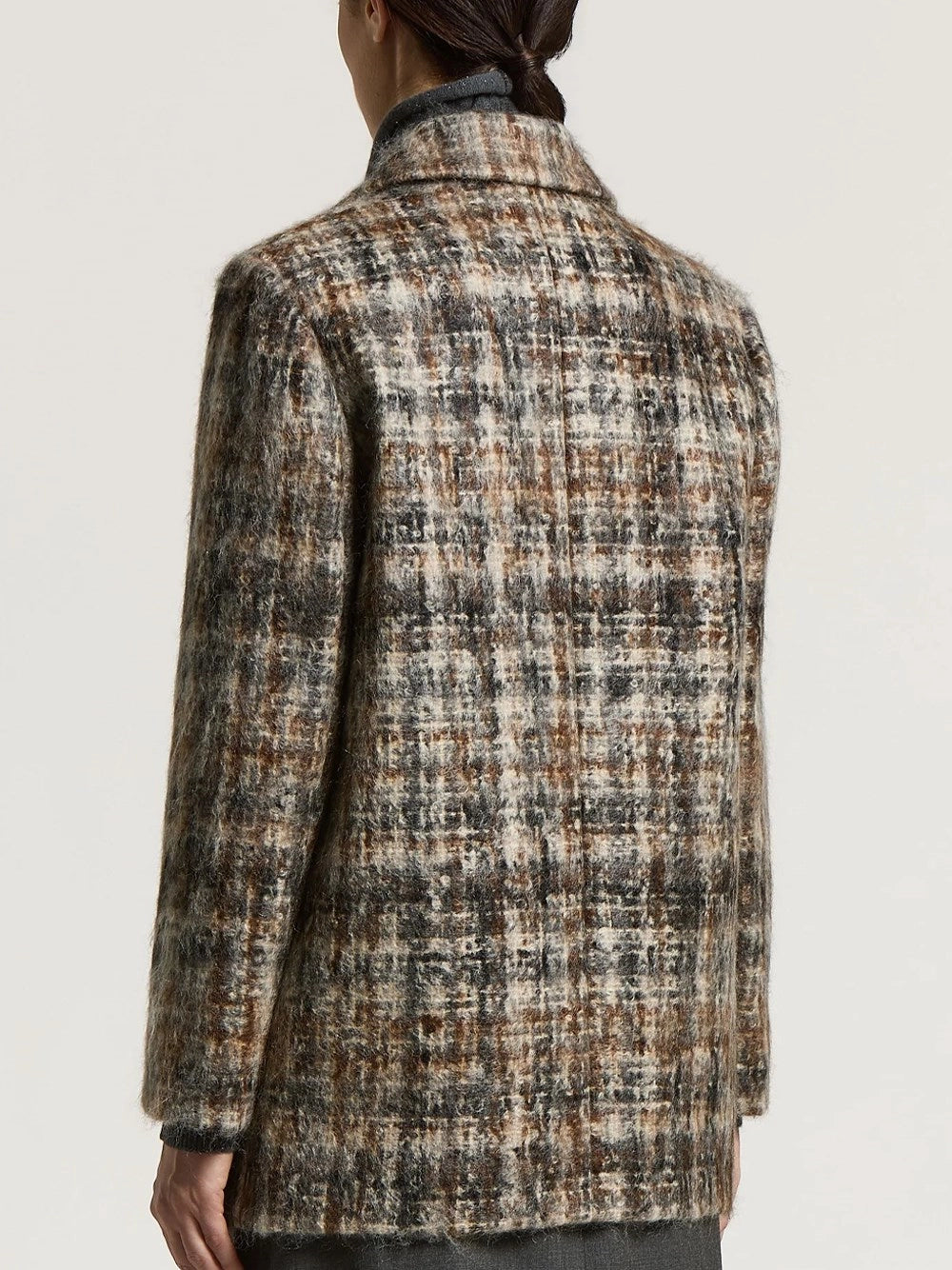 Peserico Women Double-Breasted Coat In Mohair Wool Blend PESERICO