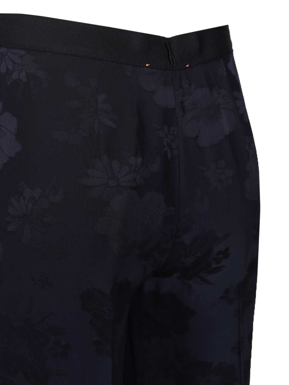 Forte_Forte Women Fluid Bouquet Jacquard High Waist Straight Pants FORTE FORTE