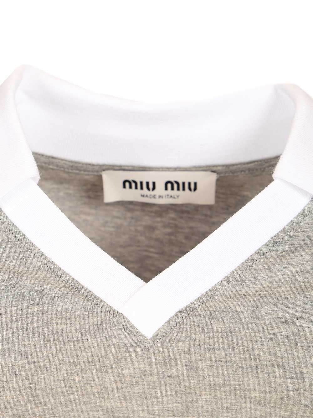 Miu Miu Women Cotton Jersey Sweatshirt MIU MIU