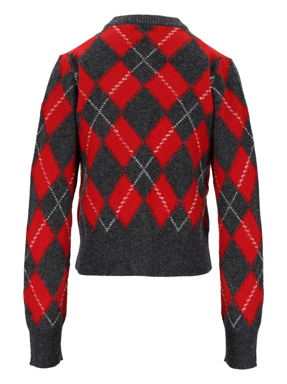Ami Women Argyle Wool Cardigan AMI PARIS