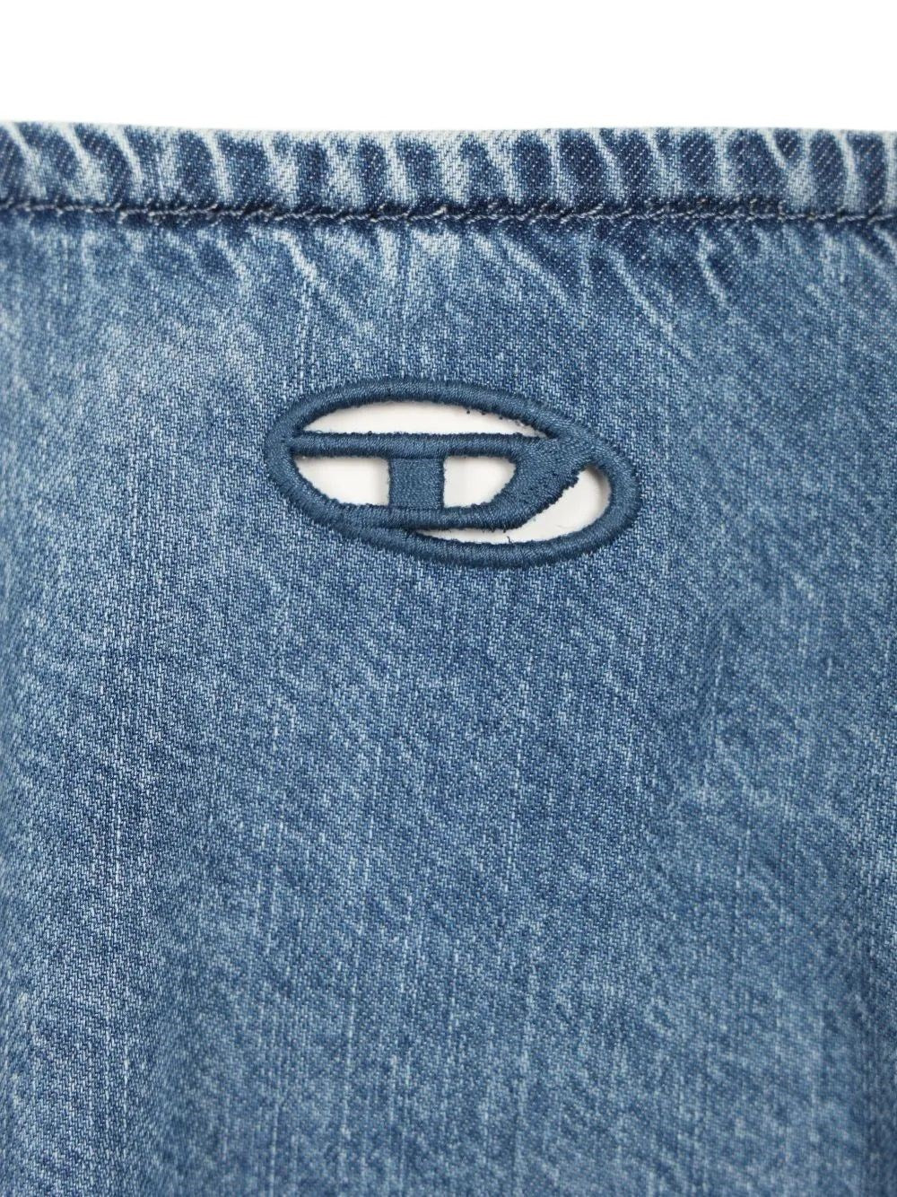 Diesel Women Wide Skirt In Flowing Denim DIESEL