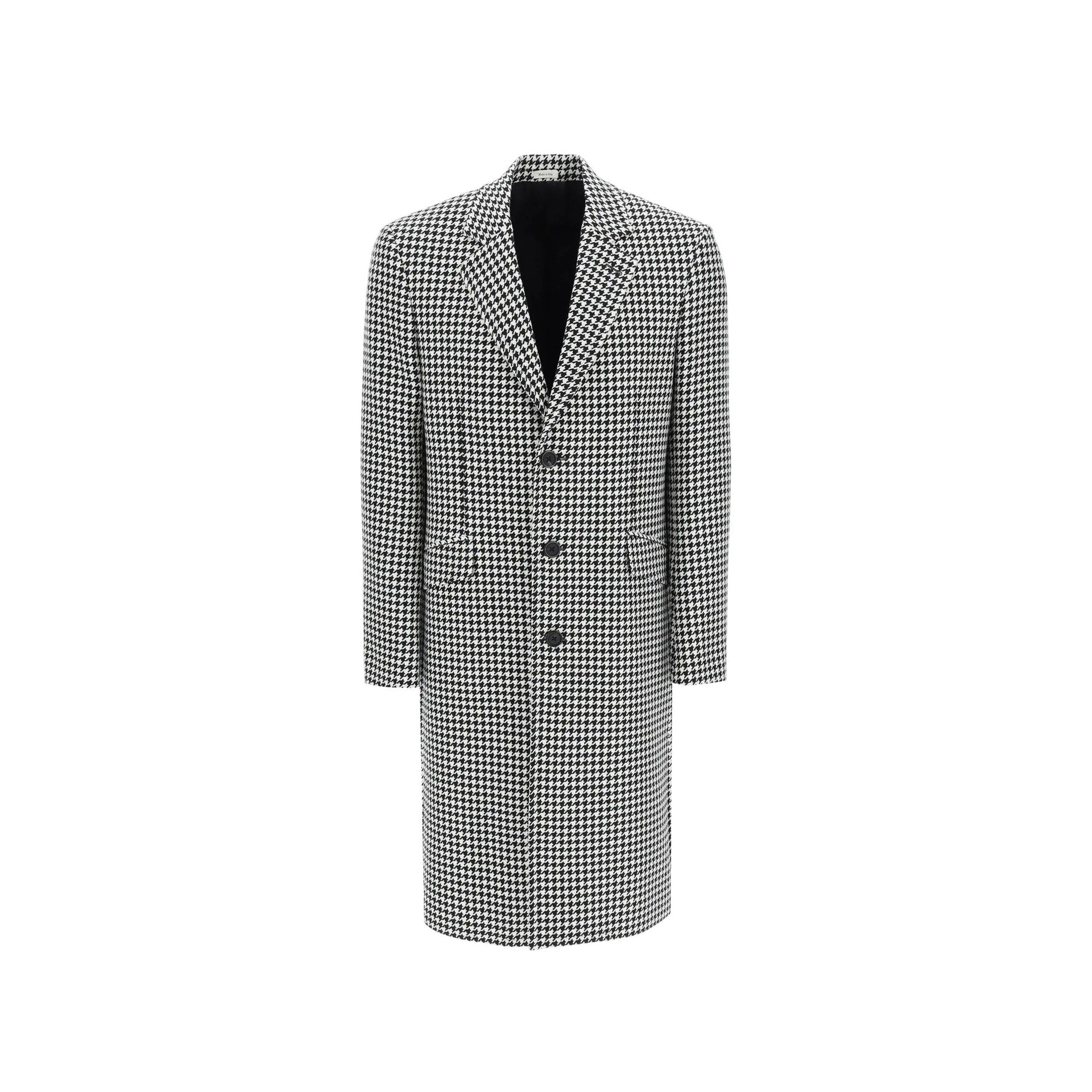 Alexander Mcqueen Pied-De-Poule Wool Coat Men ALEXANDER MCQUEEN