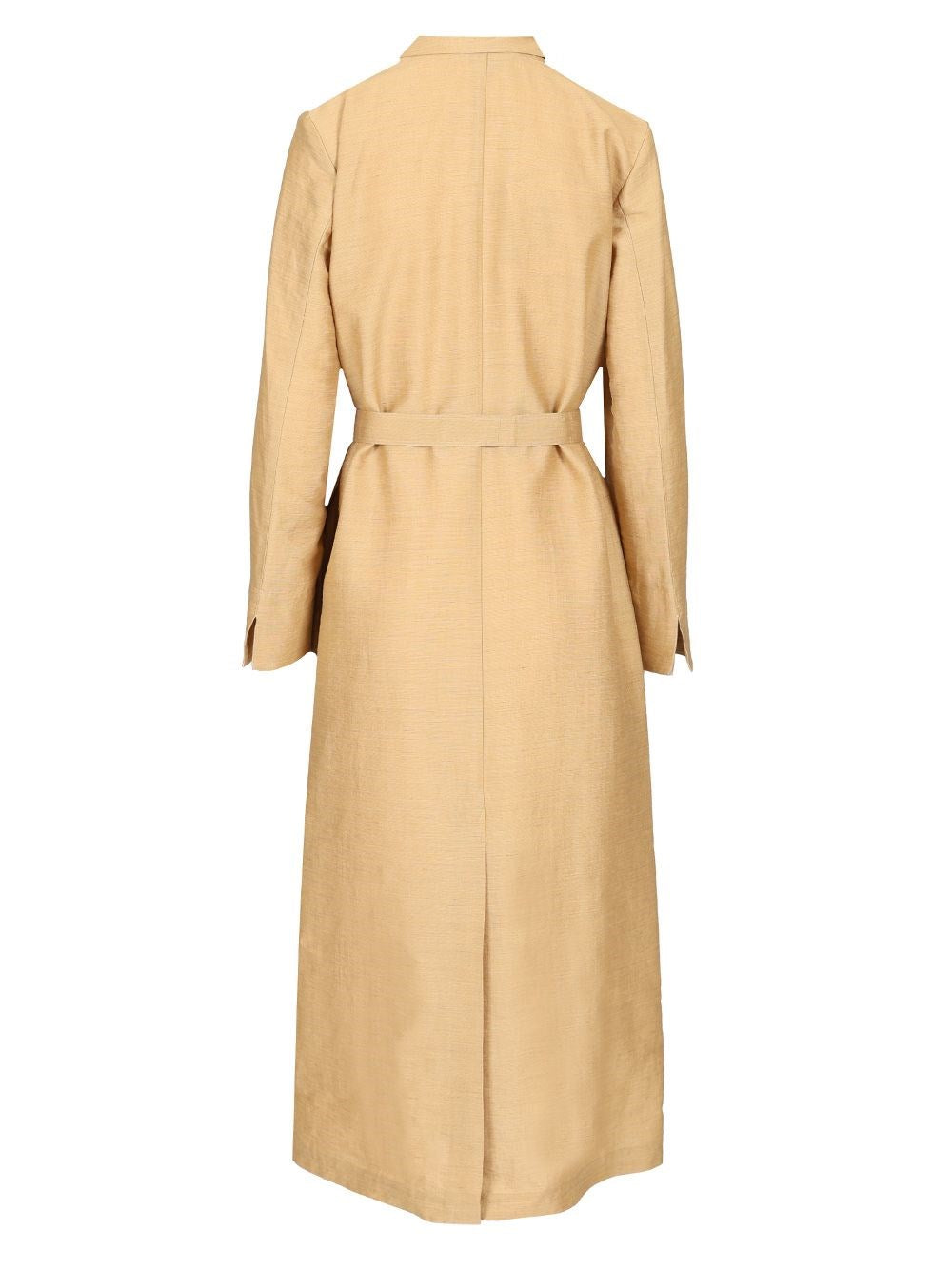 Max Mara Women Linen And Silk Canvas Overcoat MAX MARA