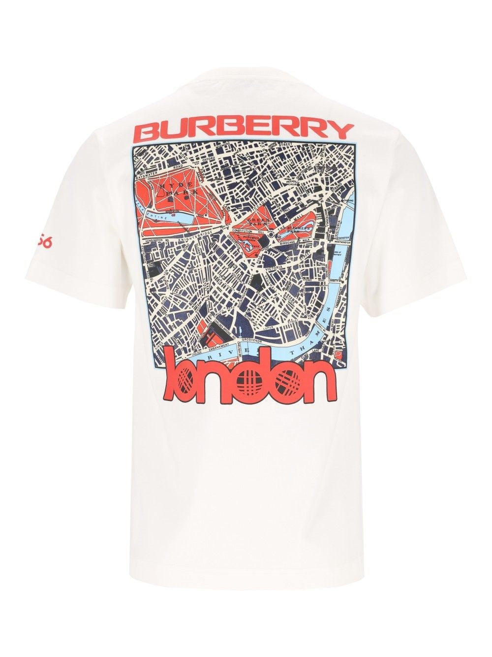 Burberry Men London Map Cotton T-Shirt BURBERRY