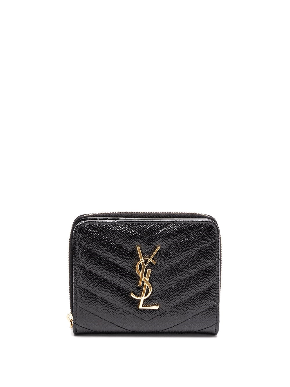 Saint Laurent Women `Cassandre Matelassé` Compact Zip Around Wallet SAINT LAURENT