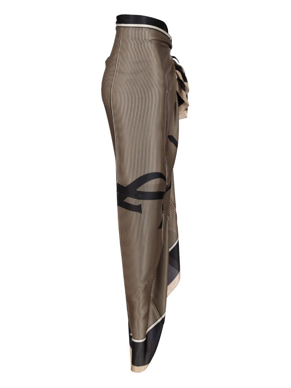 Saint Laurent Women Cassandre Striped Stole SAINT LAURENT