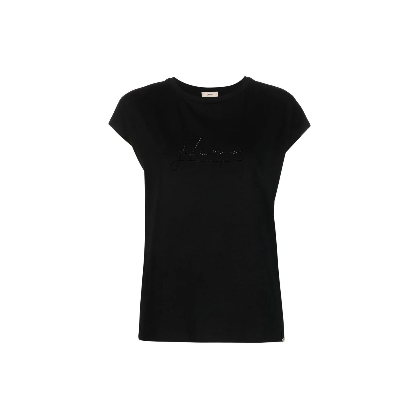 Herno Crystal-Embellished Logo T-Shirt Women HERNO