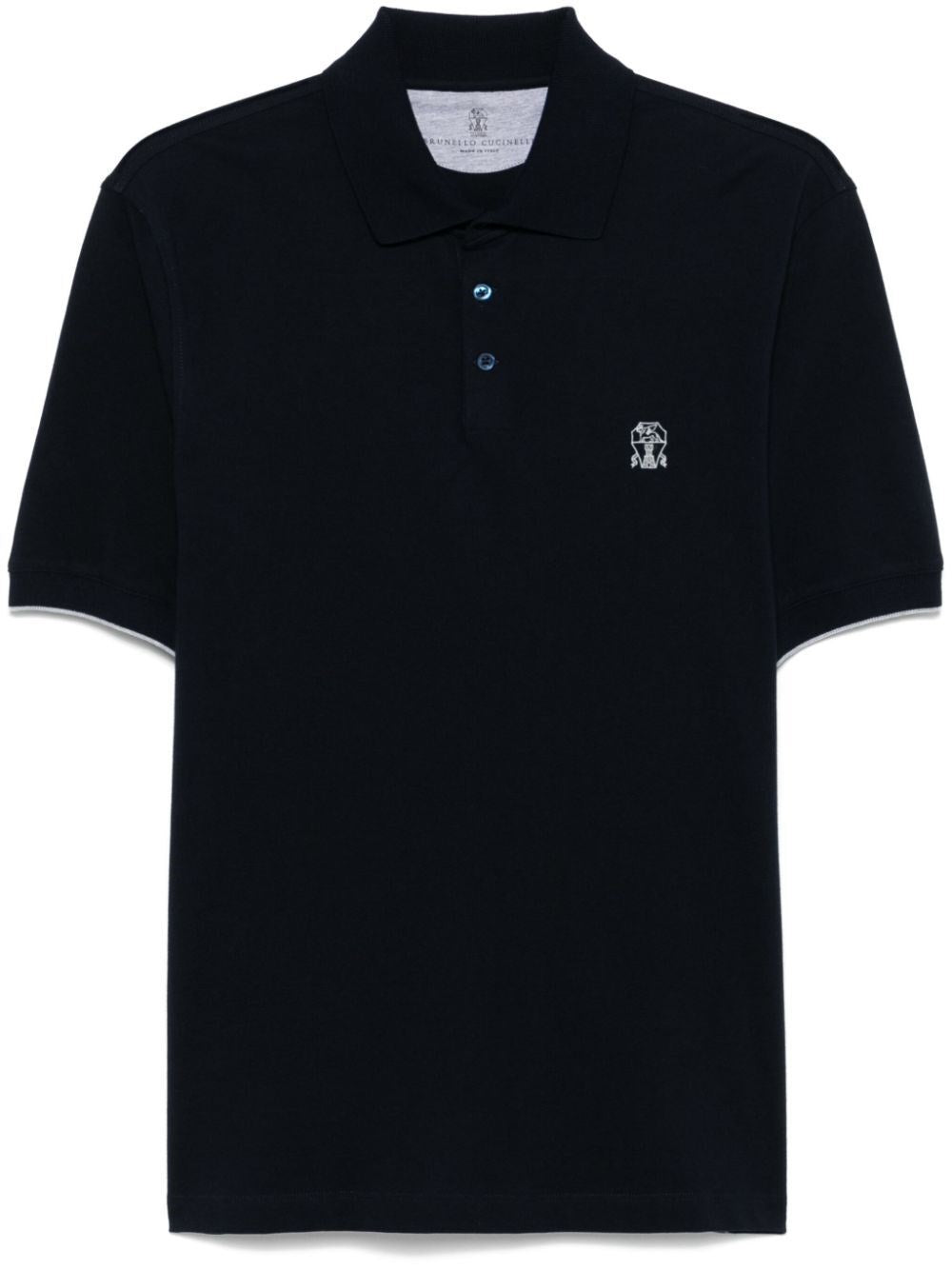 Brunello Cucinelli Men Short Sleeve Polo Shirt With Logo BRUNELLO CUCINELLI