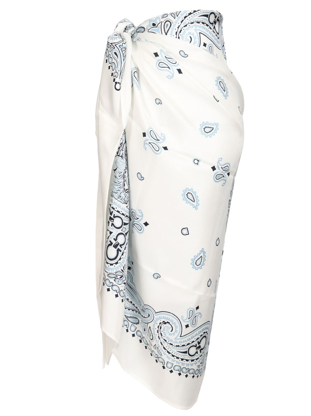 Ferragamo Women Arabesque Print Silk Sarong FERRAGAMO