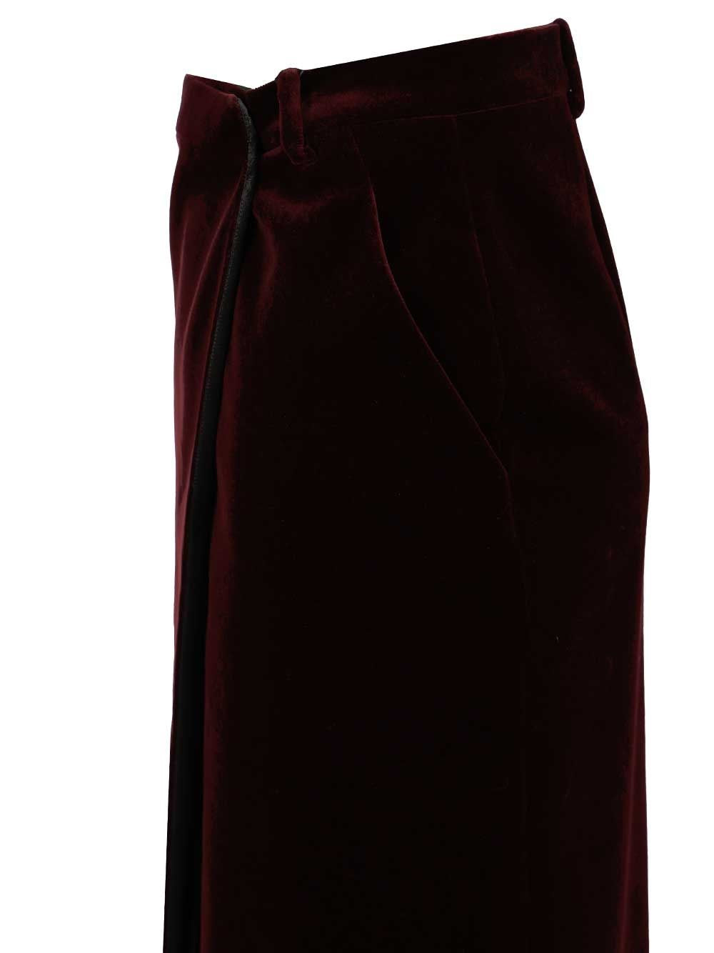 Saint Laurent Women Wrap Midi Skirt SAINT LAURENT
