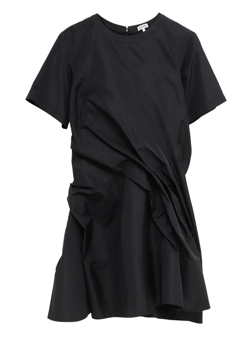Loewe Women Twisted Dress In Silk Blend Taffeta LOEWE