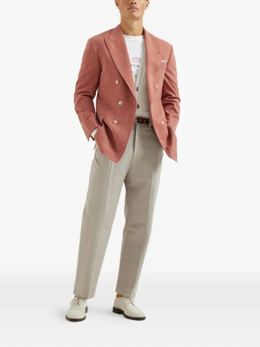 Brunello Cucinelli Men English Rib Knit Cardigan BRUNELLO CUCINELLI