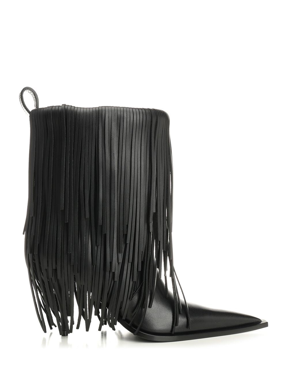 Balenciaga Women Avenue Fringe Ankle Boots BALENCIAGA