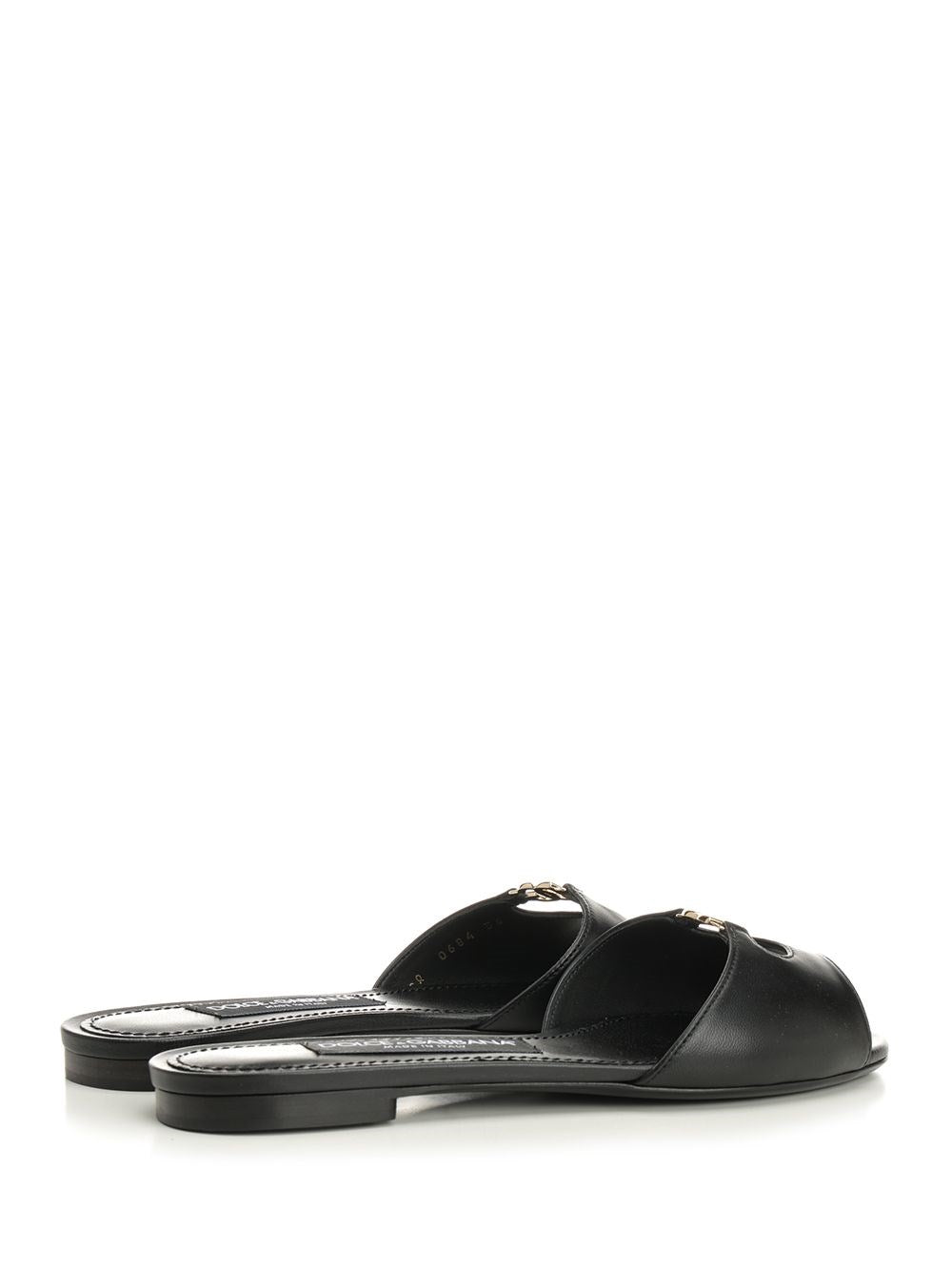 Dolce & Gabbana Women Leather Slides DOLCE & GABBANA