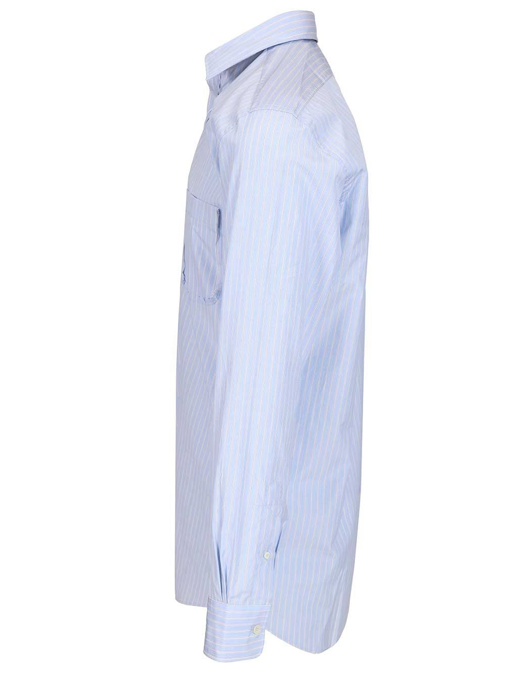 Maison Margiela Men Tailored Striped Cotton Shirt MAISON MARGIELA