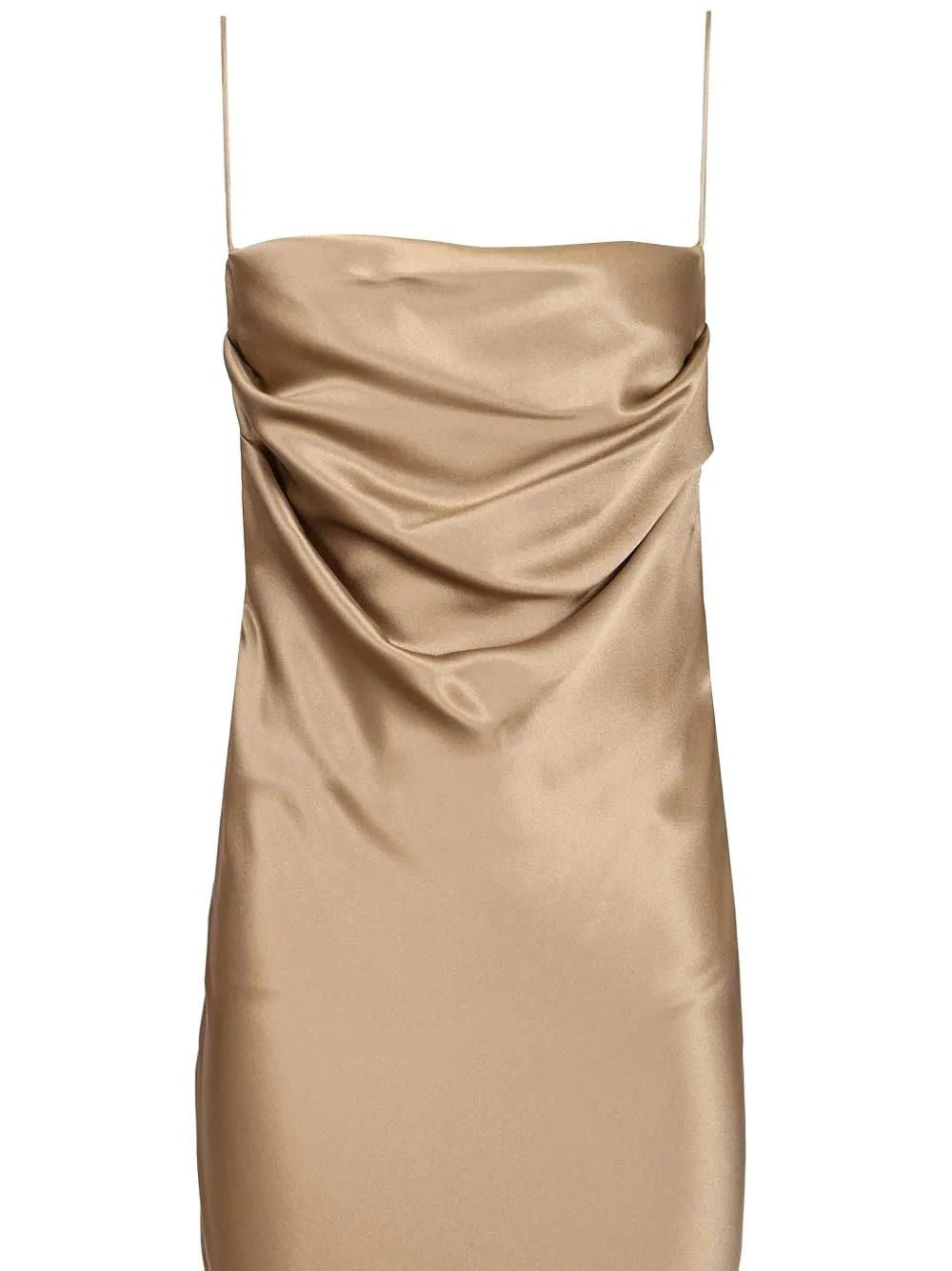Saint Laurent Women Long Silk Satin Dress SAINT LAURENT