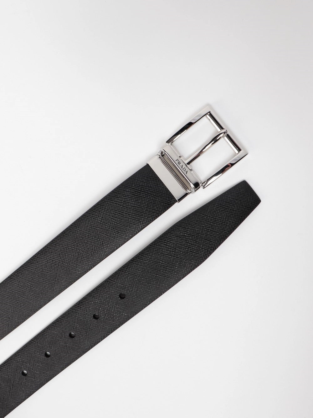 Prada Men Saffiano Leather Reversible Belt PRADA