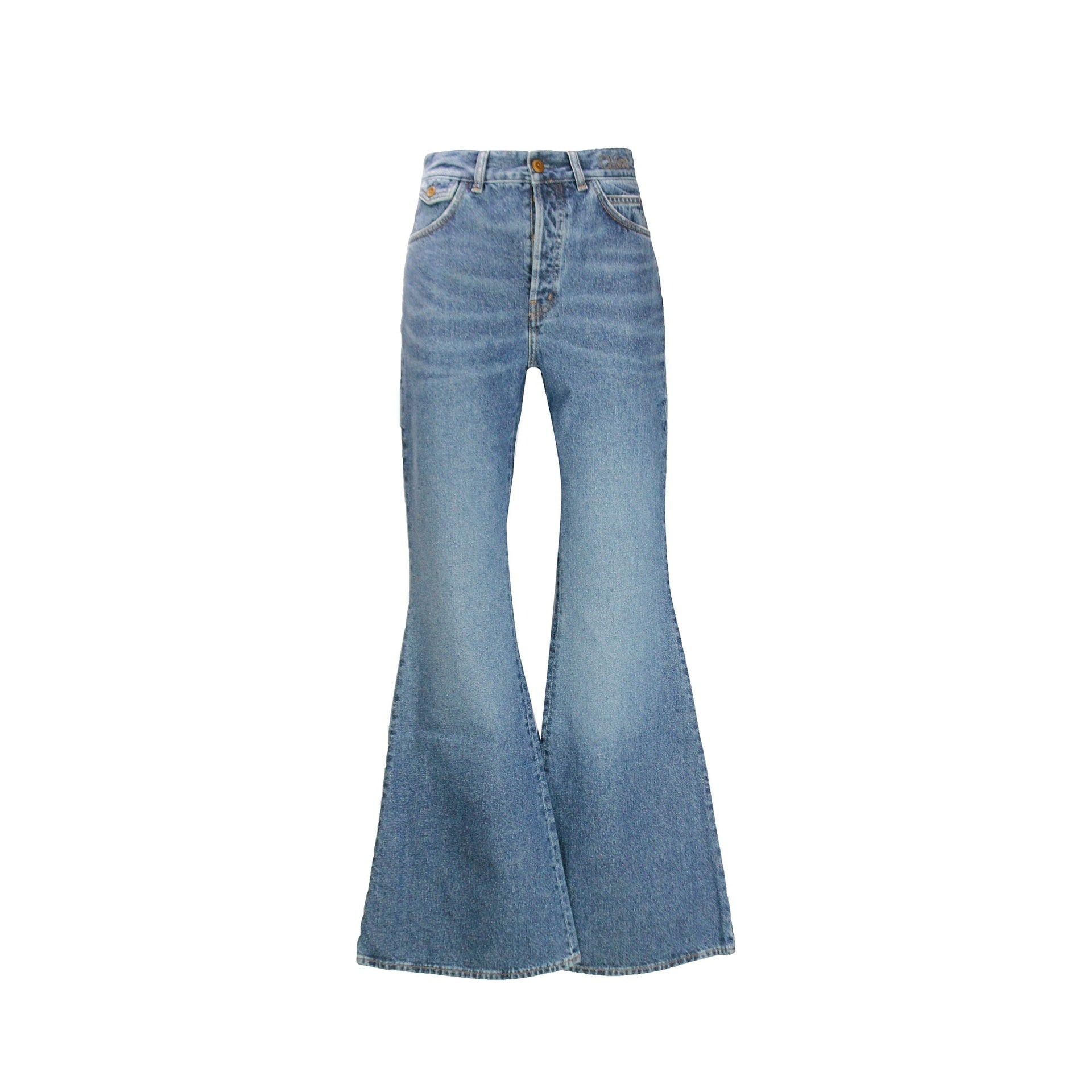 Chloe Wide Leg Denim Jeans Women CHLOE
