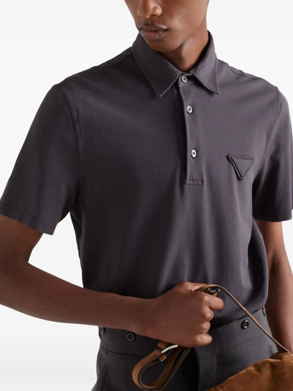 Prada Men Cotton Polo Shirt PRADA
