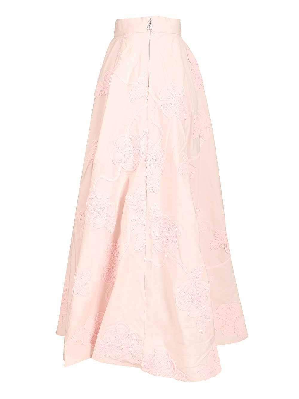 Rotate Women The Flower Maxi Light Pink Long Skirt ROTATE