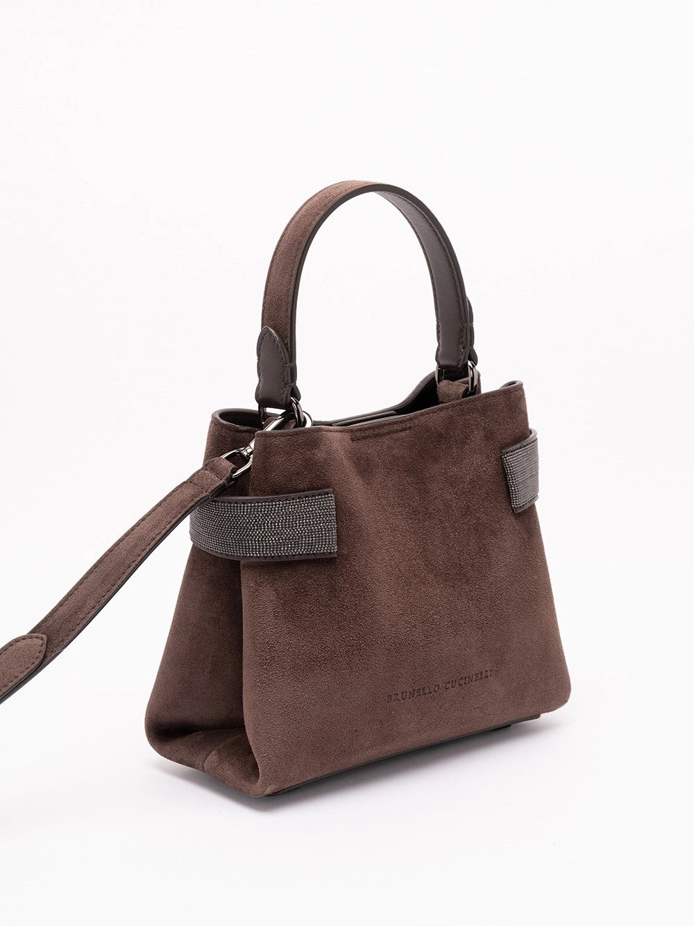 Brunello Cucinelli Women Small Soft Velour Crossbody Bag BRUNELLO CUCINELLI