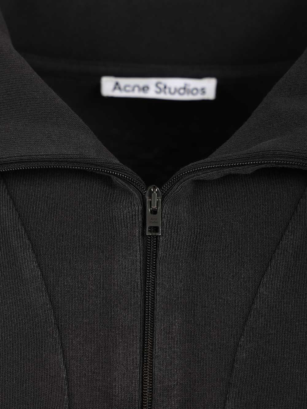 Acne Studios Men Half-Zip Sweatshirt With Logo ACNE STUDIOS