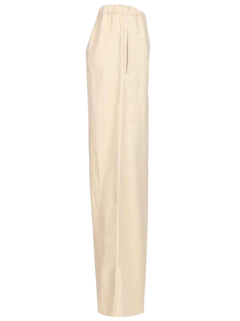 Max Mara Women Linen And Silk Trousers MAX MARA
