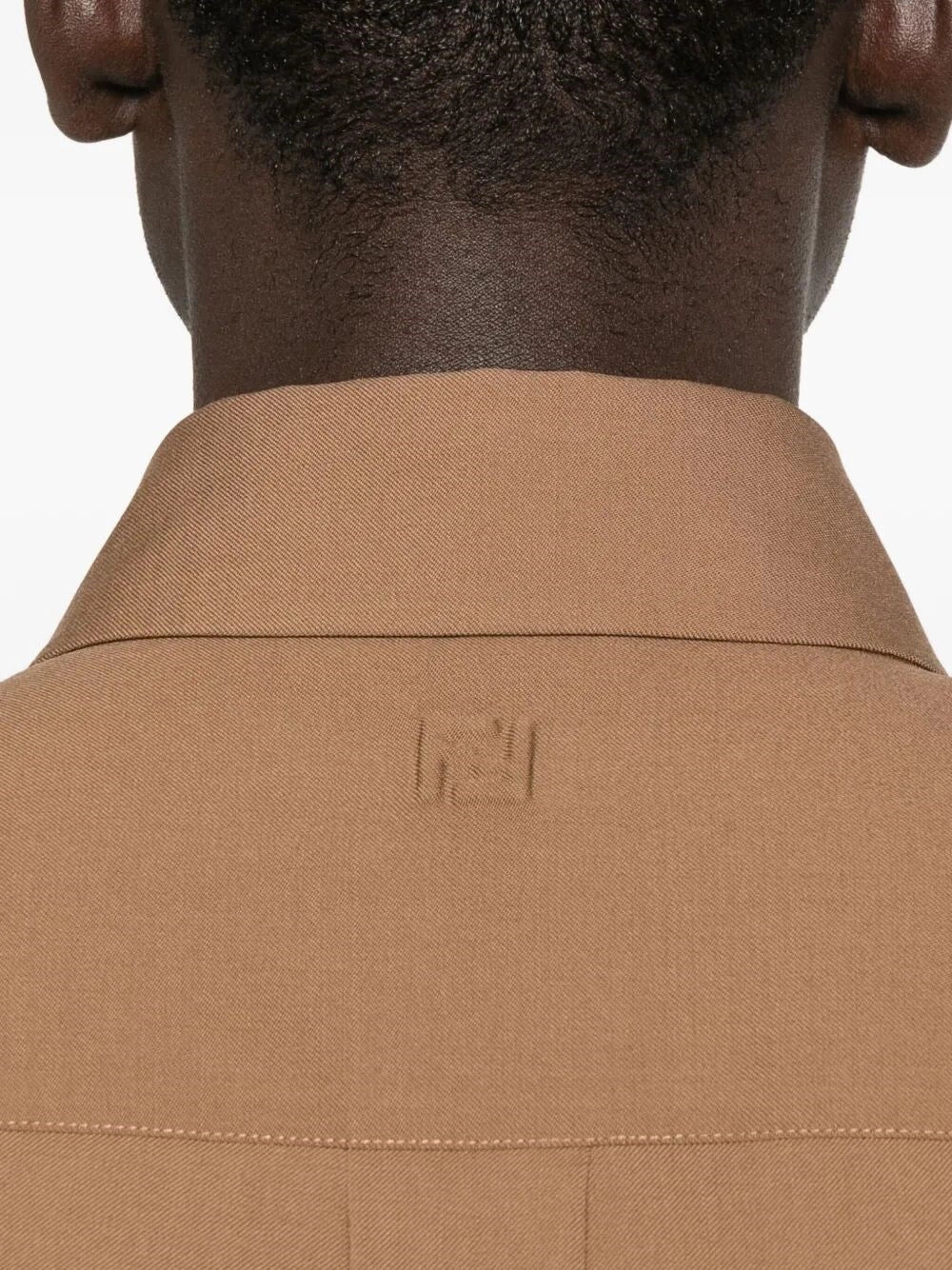 Fendi Men Wool Gabardine Shirt FENDI