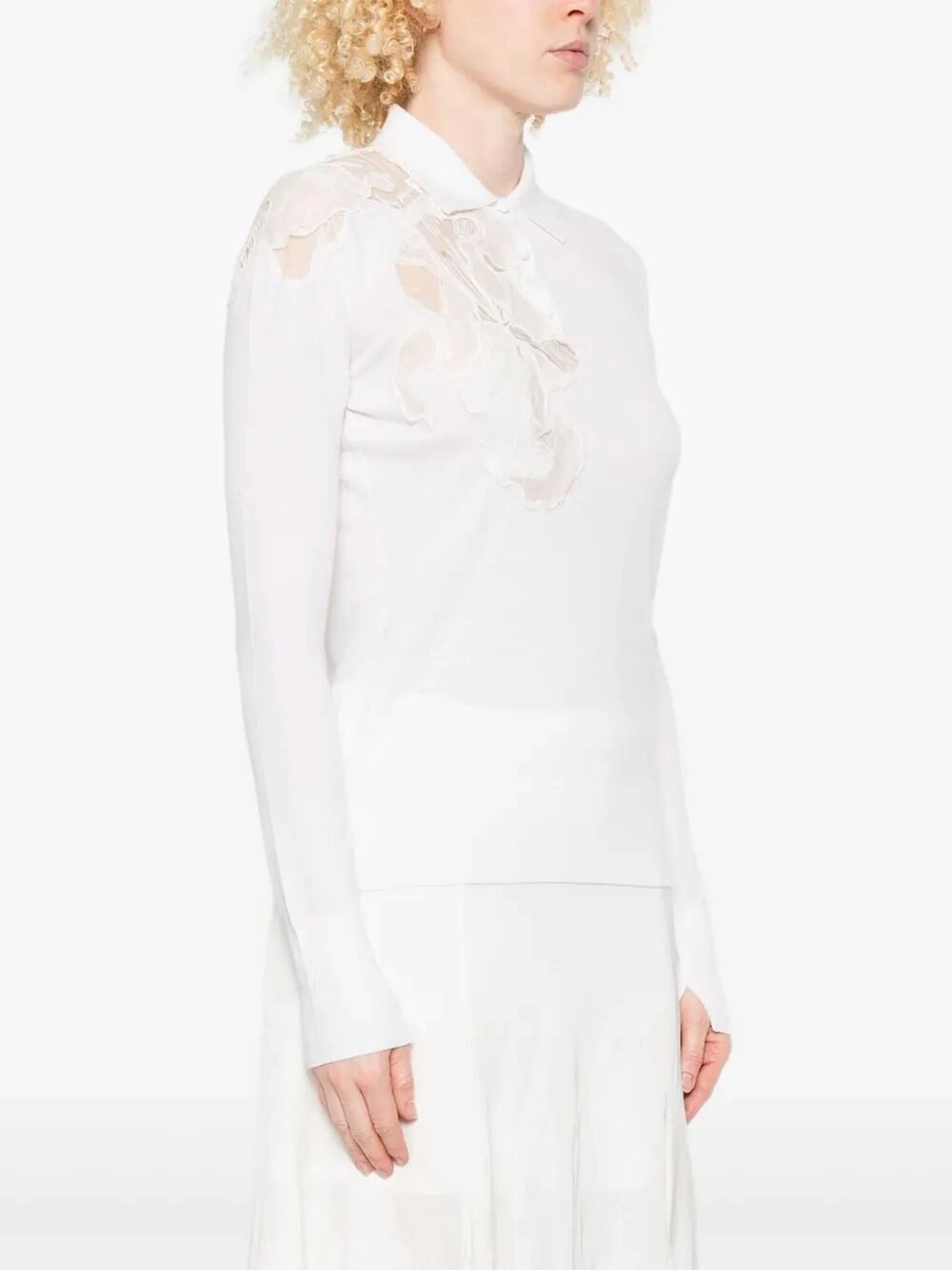Ermanno Scervino Women Long Sleeve Polo-Neck Sweater ERMANO SCERVINO
