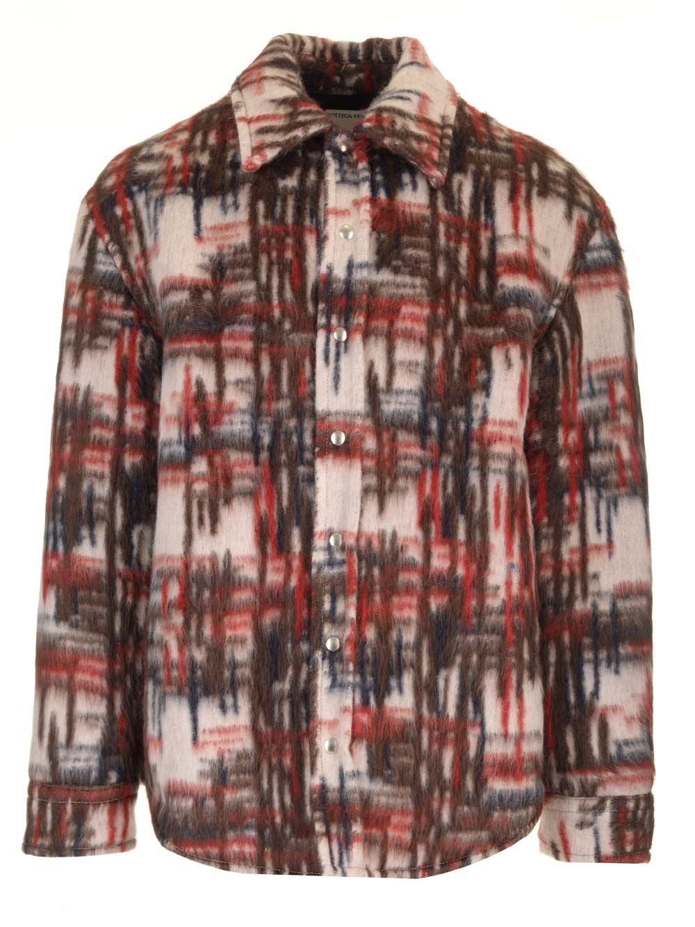 Bottega Veneta Men Brushed Alpaca Overshirt BOTTEGA VENETA