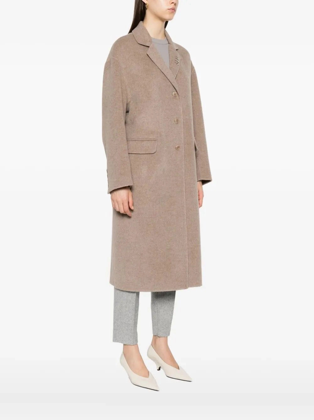 Ermanno Scervino Women Single-Breasted Coat ERMANO SCERVINO