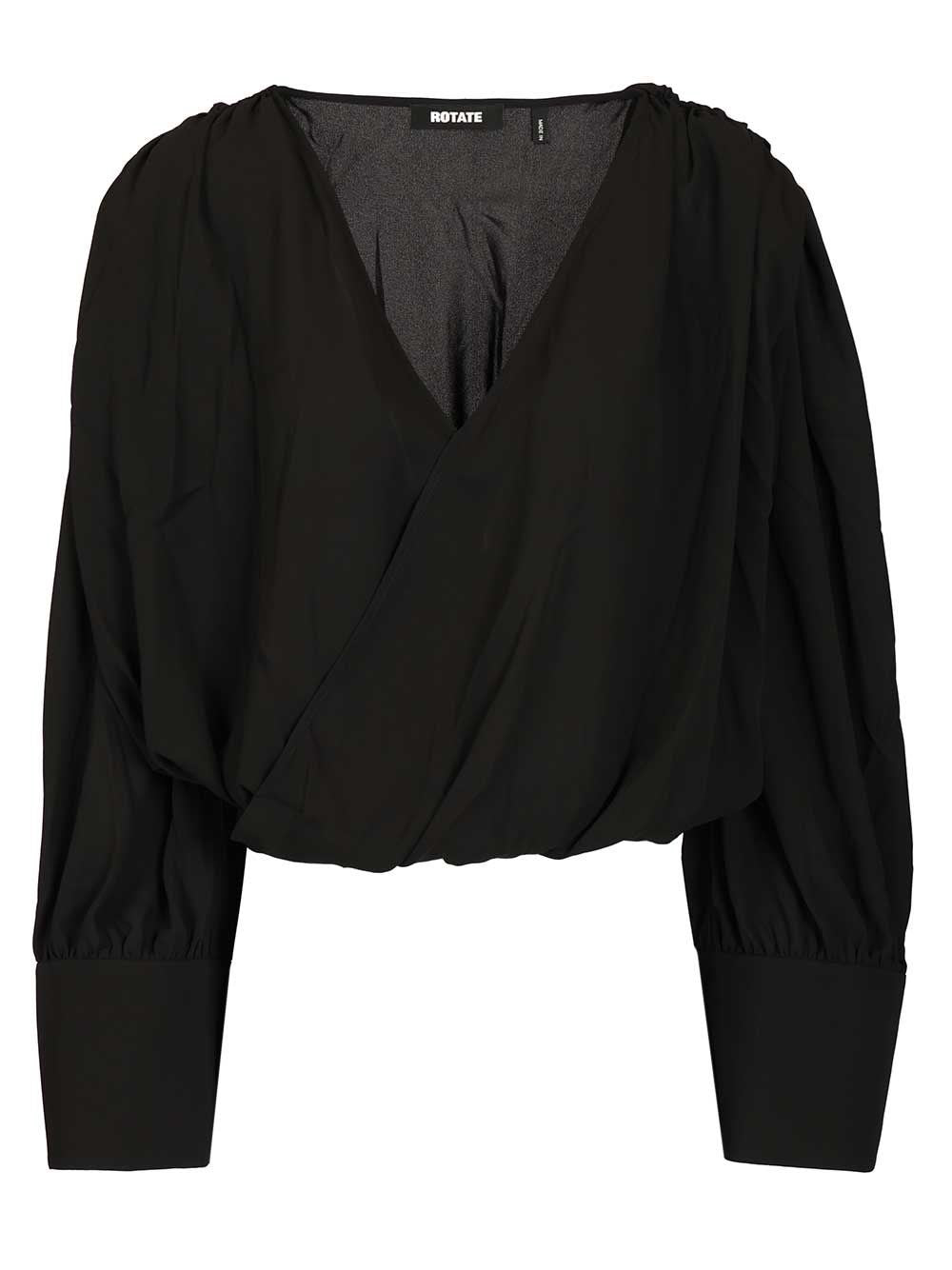 Rotate Women Long Sleeve V-Neck Top ROTATE